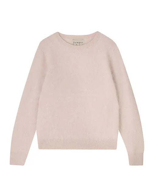 JUMPER 1234 | Brushed Cashmere Crew Sweater | Cream