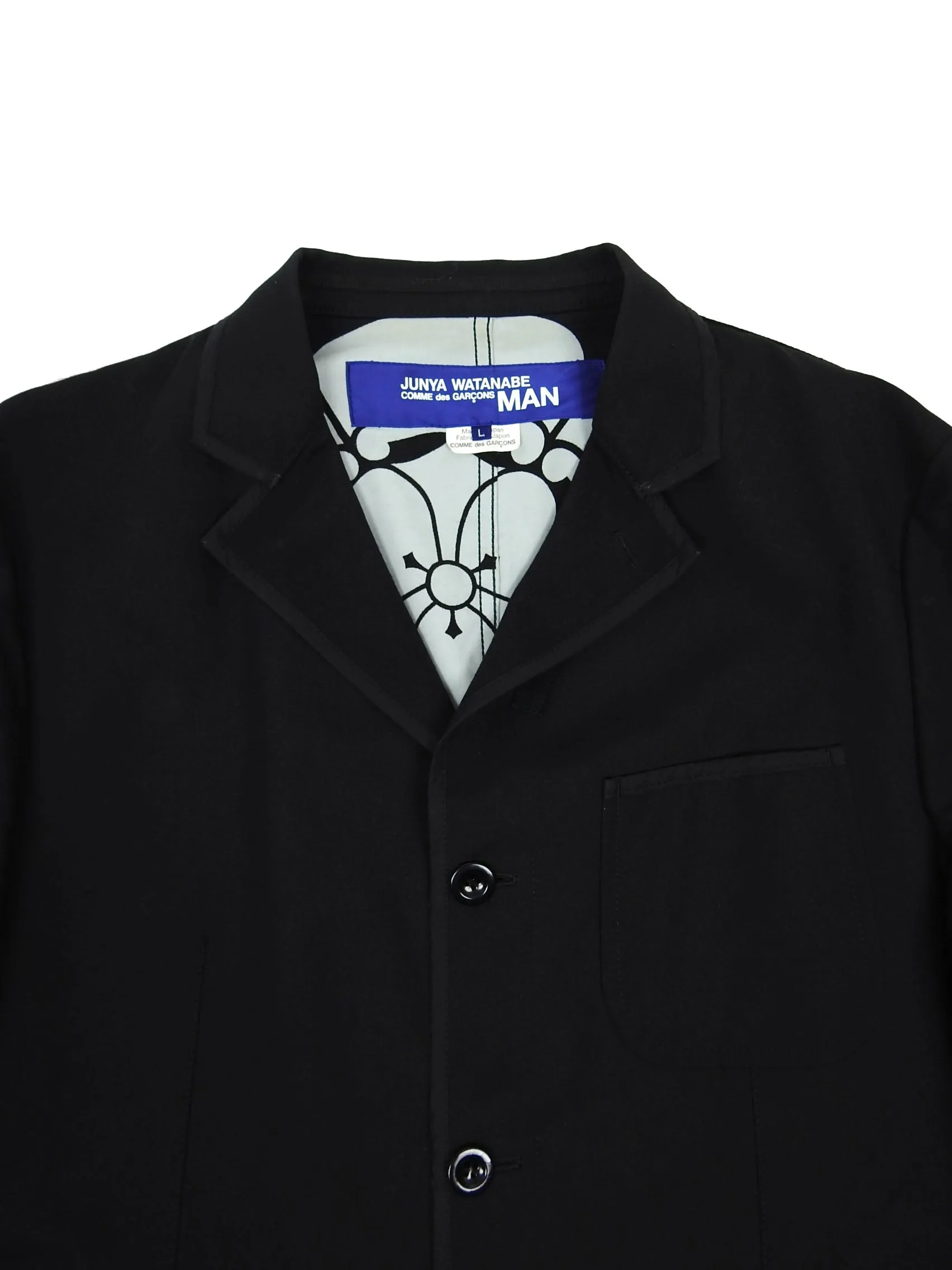 Junya Watanabe AD2014 Black Blazer Size Large