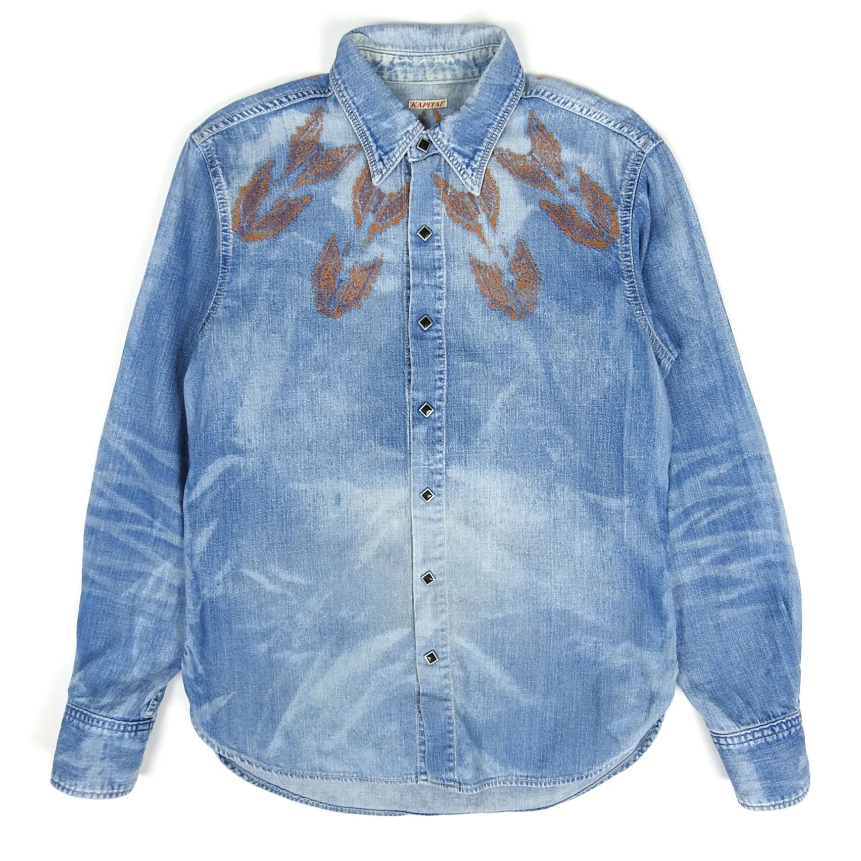 Kapital Denim Snap Button Shirt Size 2