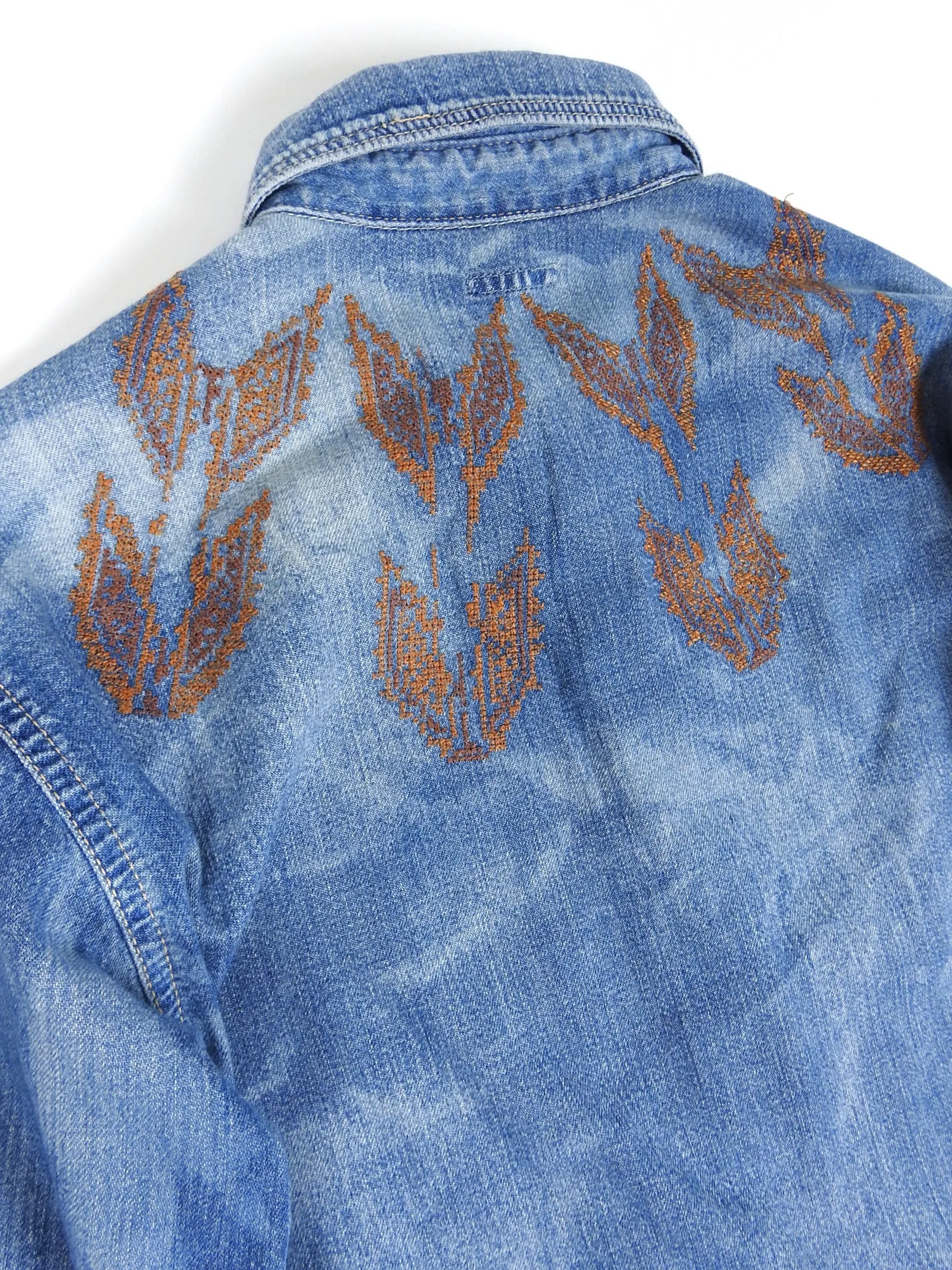 Kapital Denim Snap Button Shirt Size 2
