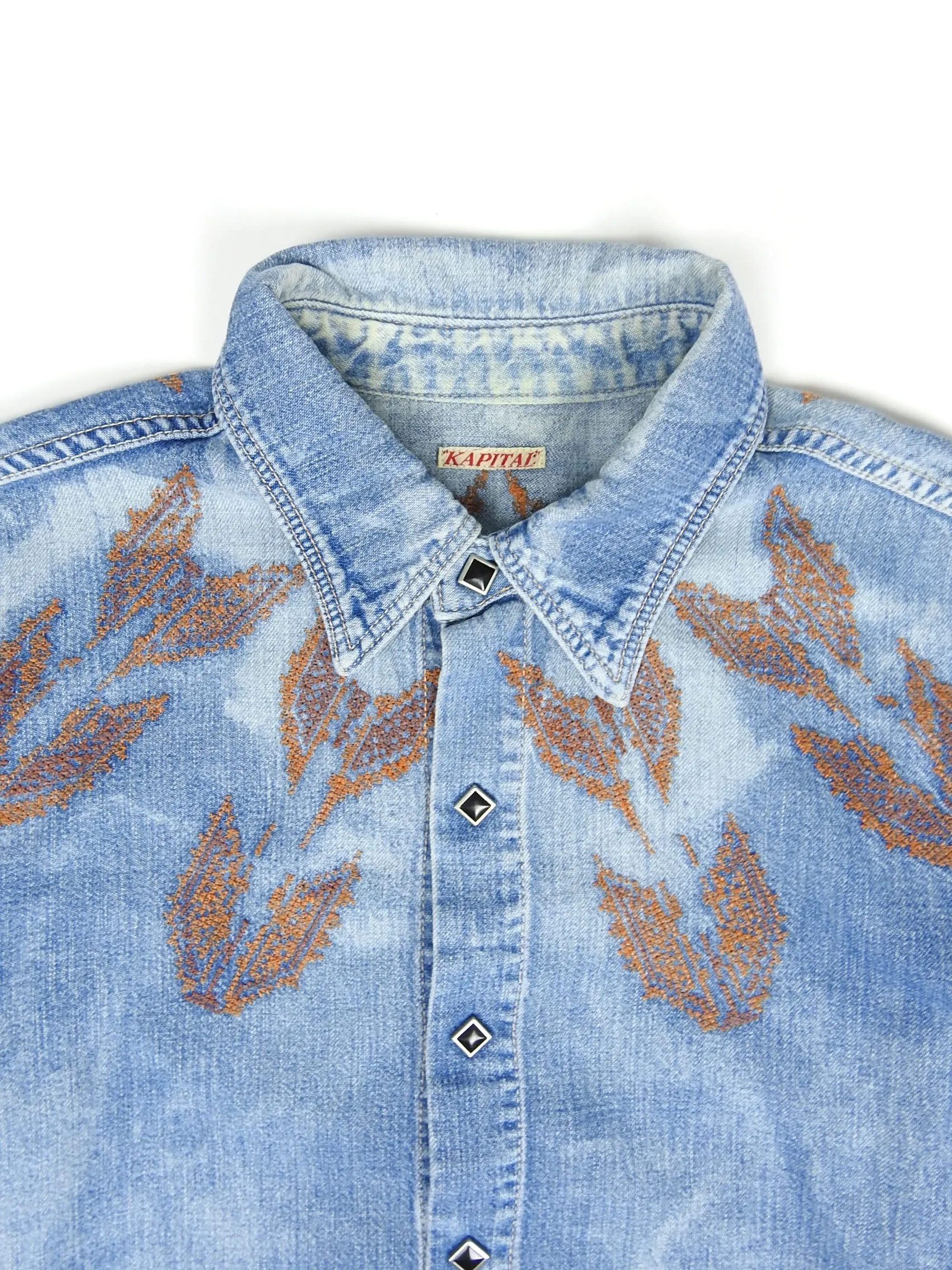 Kapital Denim Snap Button Shirt Size 2