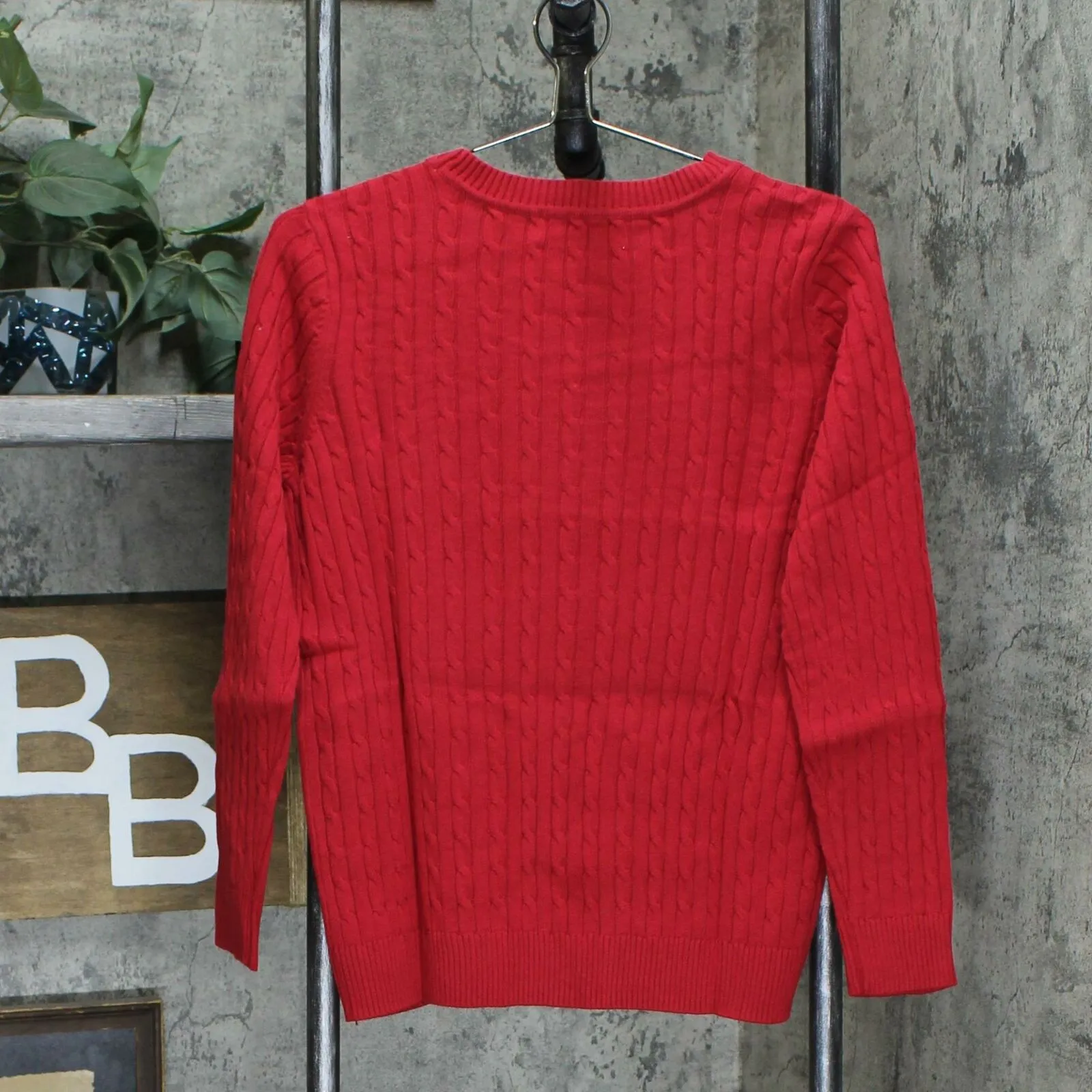 Karen Scott Petite Cotton Classic Cable Knit Sweater