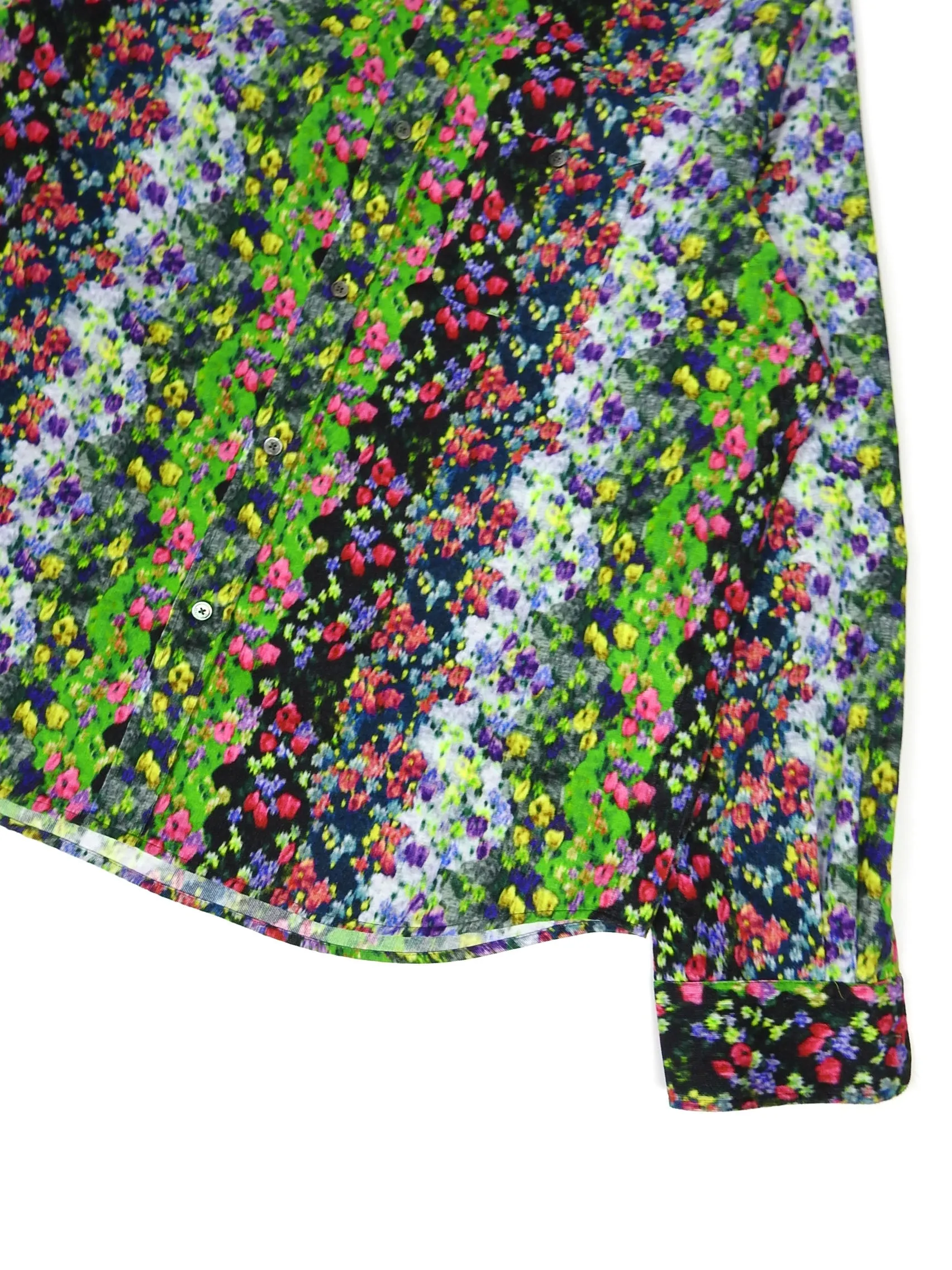 Kenzo Corduroy Floral Shirt Size 42||16.5