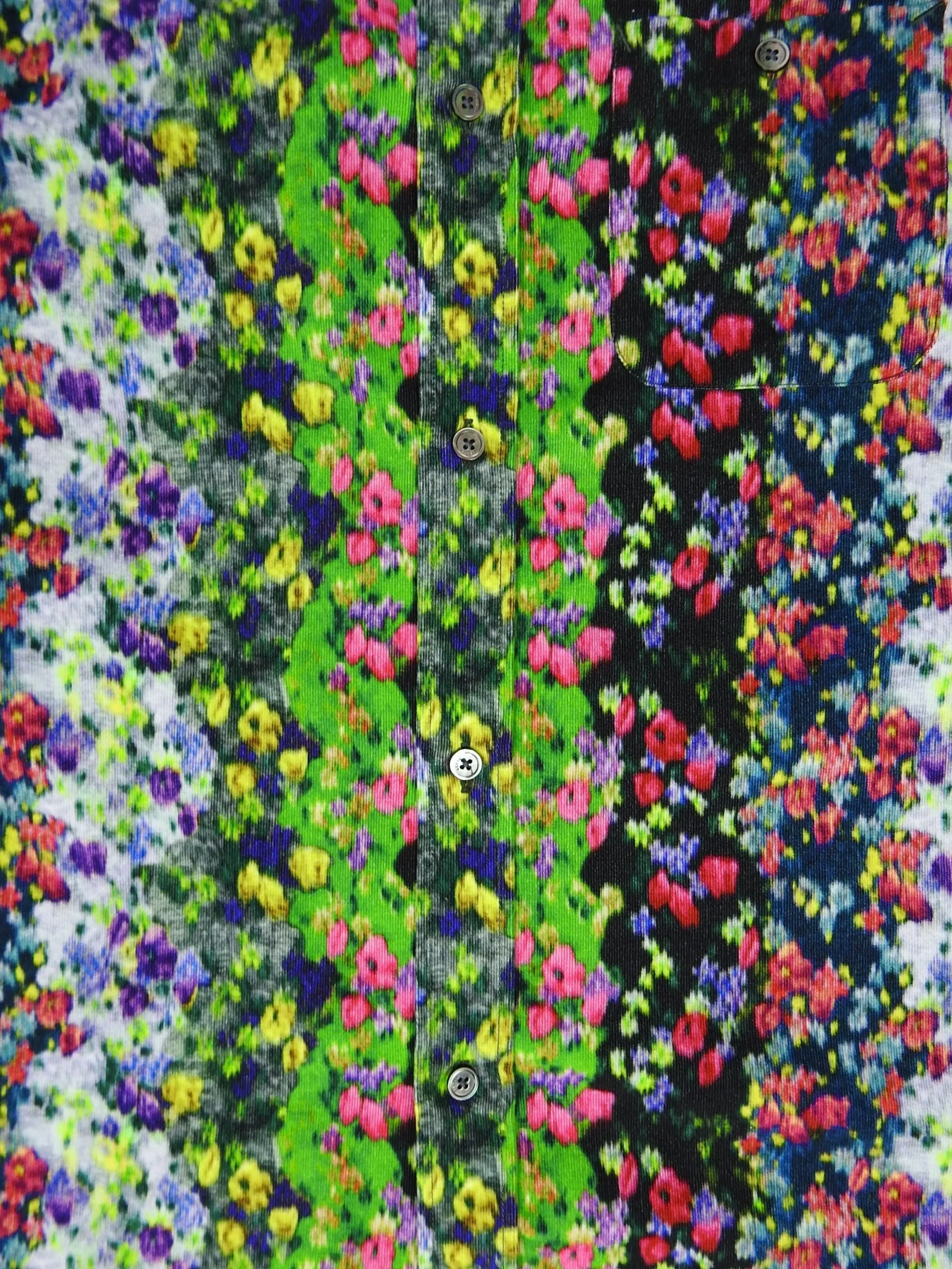 Kenzo Corduroy Floral Shirt Size 42||16.5