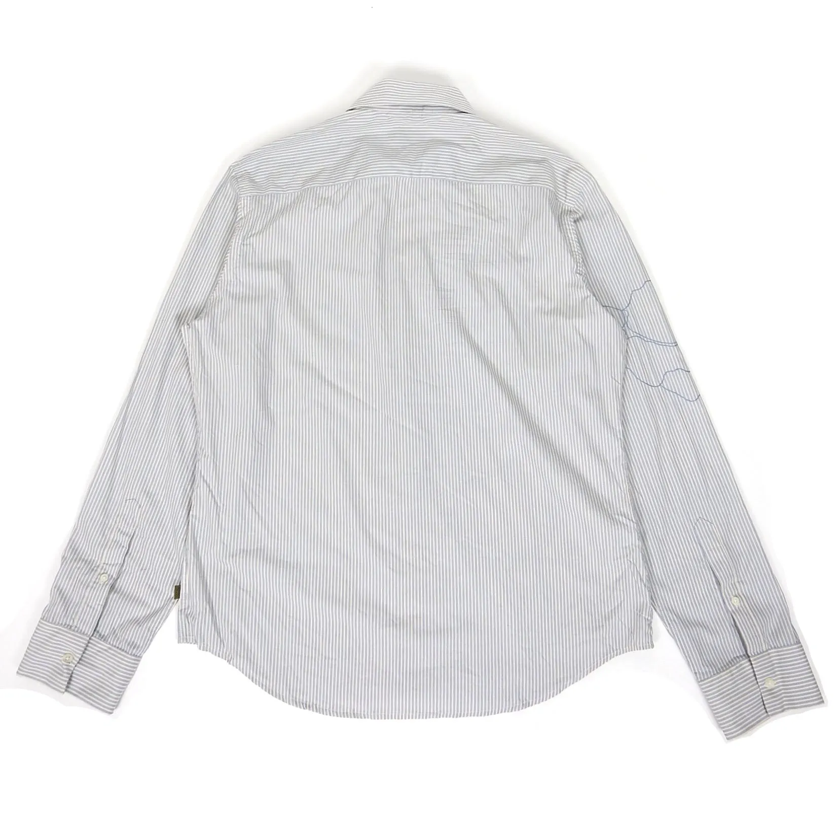 Kenzo Embroidered Stripe Shirt White/Blue XL