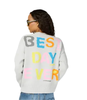 Kerri Rosenthal - Best Day Ever Cotton Sweater - Silver Fox