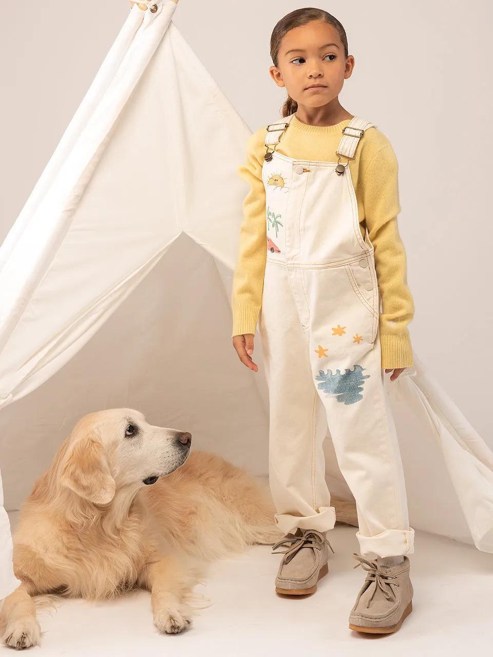 Kids Crew Neck Sweater_Yellow