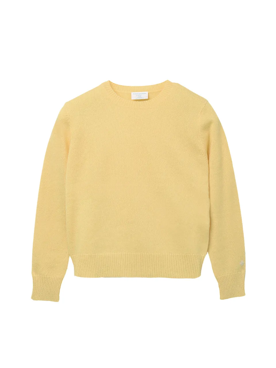 Kids Crew Neck Sweater_Yellow