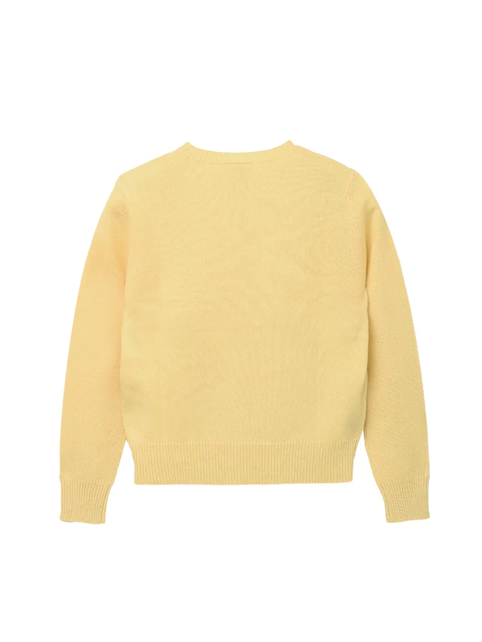 Kids Crew Neck Sweater_Yellow