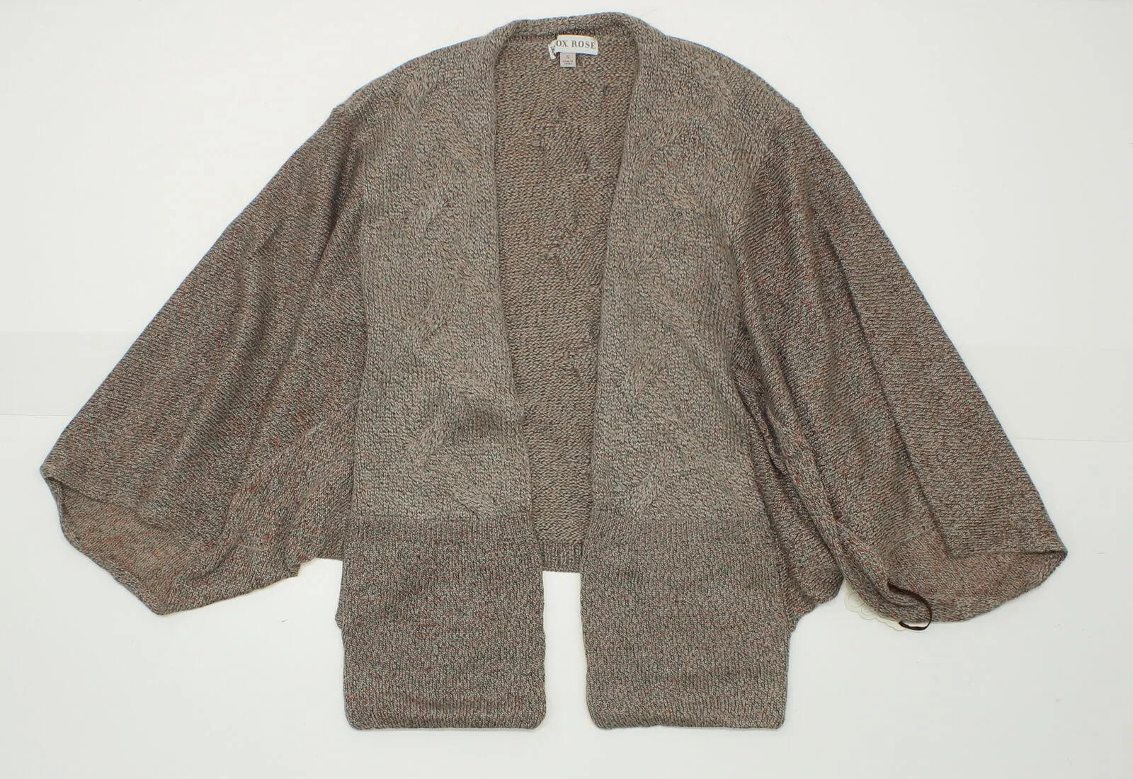 Knox Rose Women's Open Sweater Cardigan With Pockets Multi-Color Small