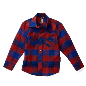 Knuckleheads Pete Long Sleeve Plaid Rockabilly Shirt