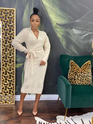 Kolby Cable knit dress