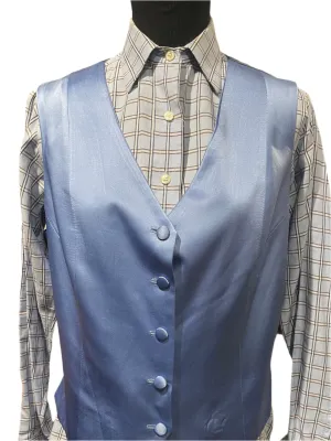 Ladies Blue Plaid Set