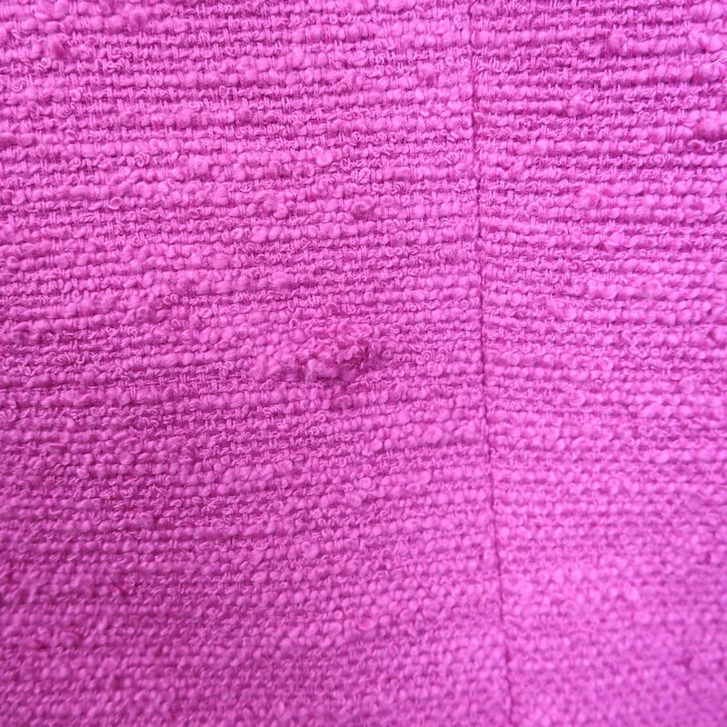 L'Agence Chamberlain Tweed Blazer Fuchsia Cotton-Blend Size 8 One-Button Jacket