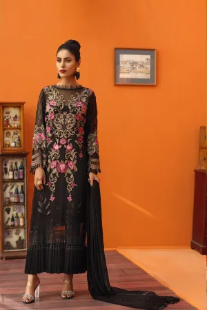 Latest Pakistani Dress in Black For Women # P2612