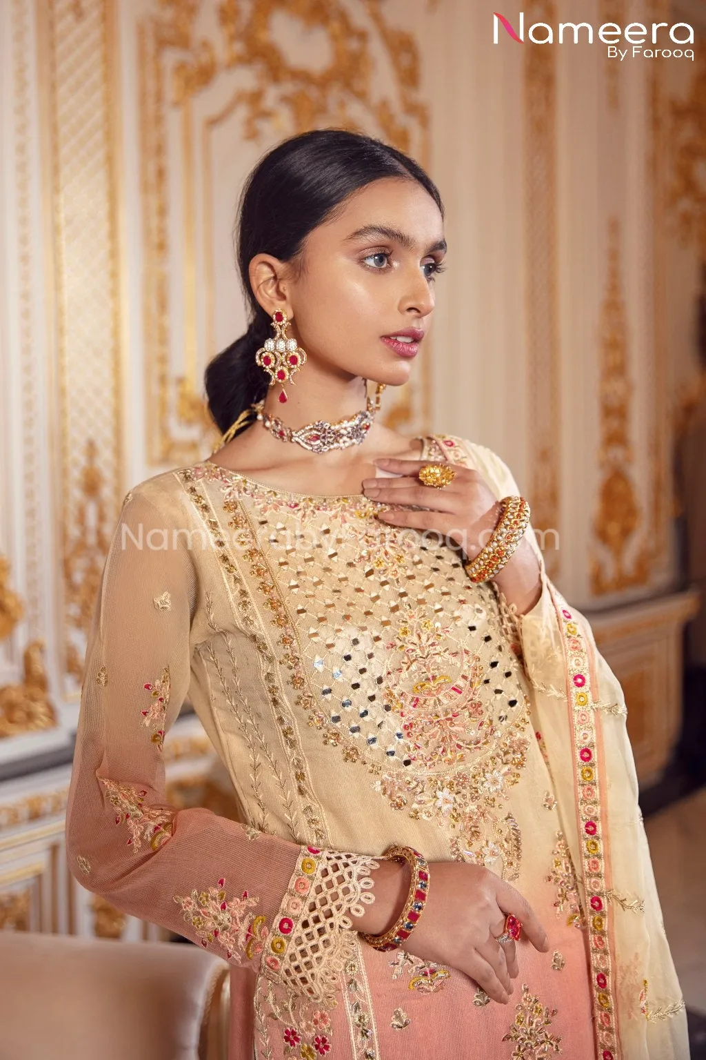 Latest Pakistani Sharara Dress for Girls 2021 #BP192