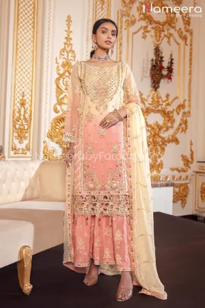 Latest Pakistani Sharara Dress for Girls 2021 #BP192