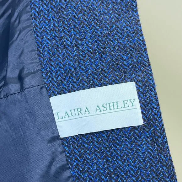 Laura Ashley Wool Blend Tweed Blazer Riding Jacket 12