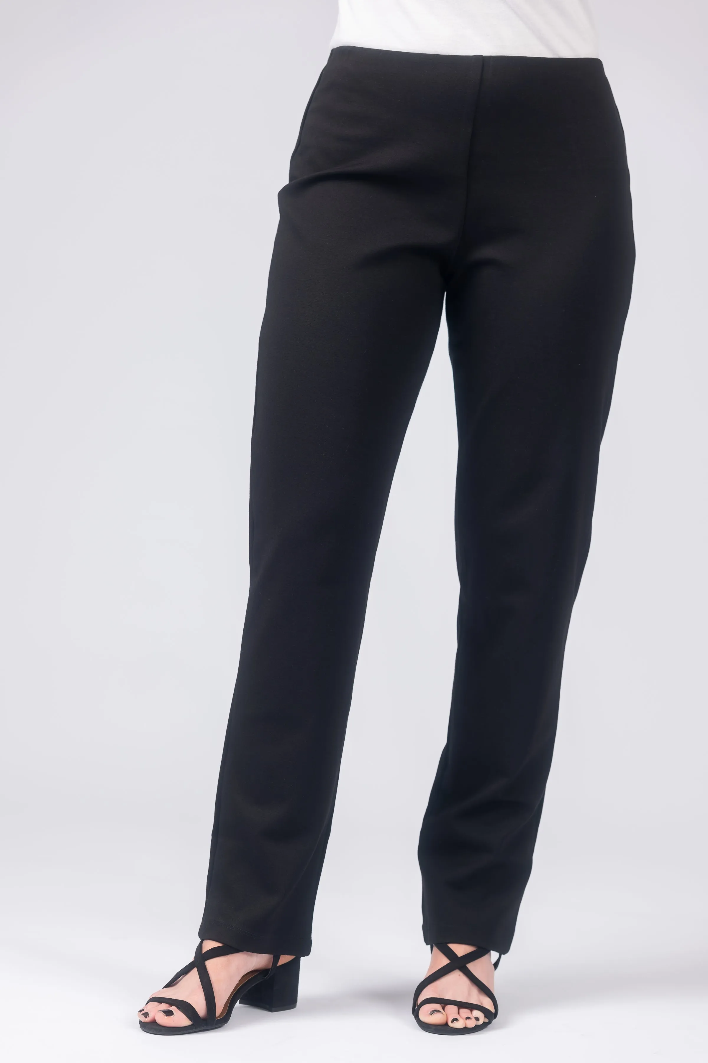Laura Double Knit Straight Leg Pant