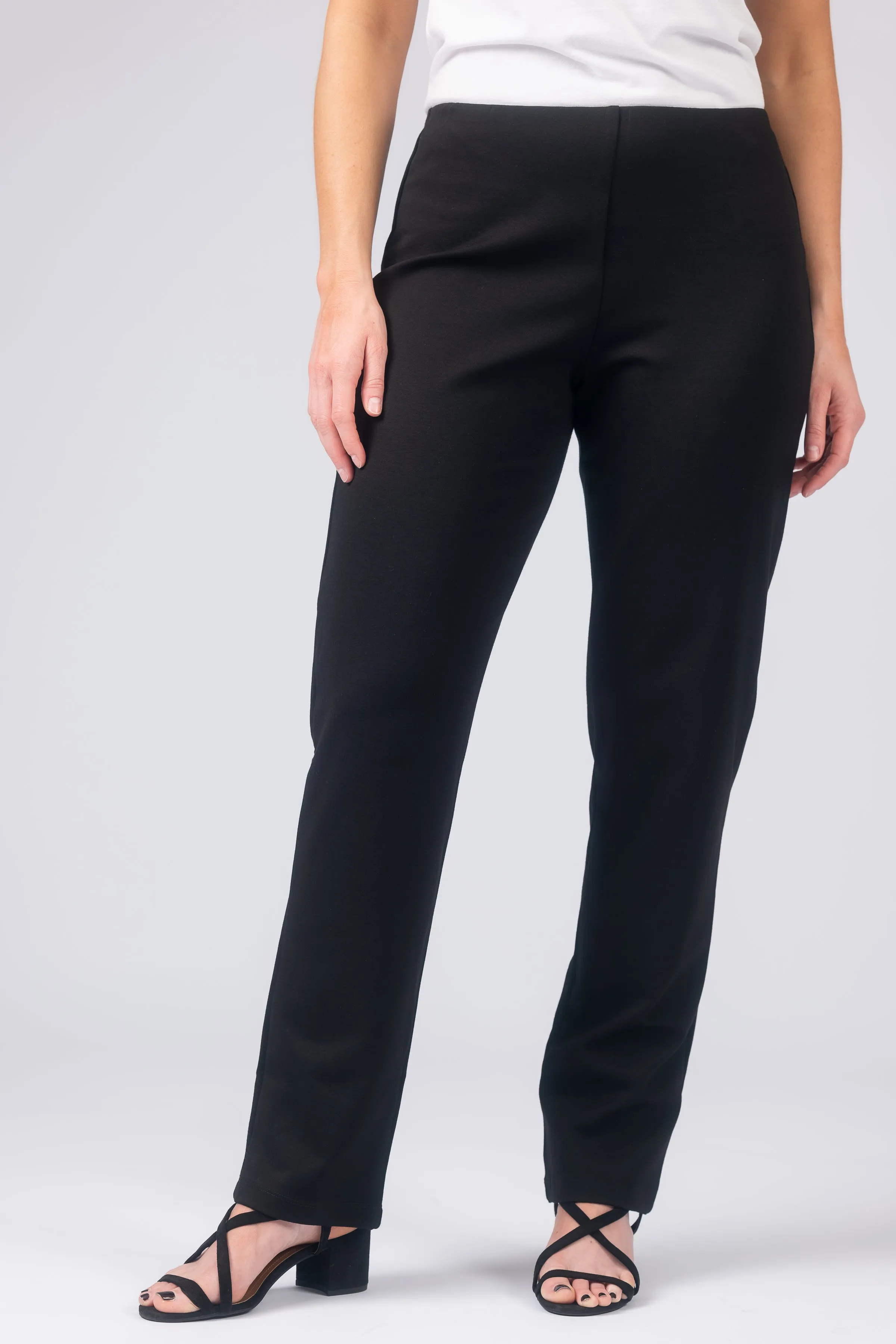 Laura Double Knit Straight Leg Pant