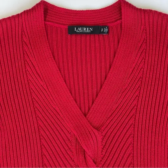 Lauren Ralph Lauren Black Label Sweater Cable Knit Long Sleeves Stretch …