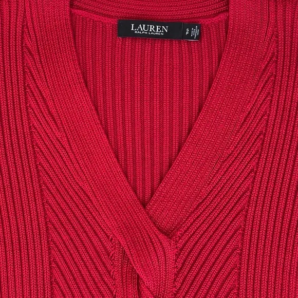 Lauren Ralph Lauren Black Label Sweater Cable Knit Long Sleeves Stretch …