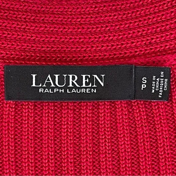 Lauren Ralph Lauren Black Label Sweater Cable Knit Long Sleeves Stretch …