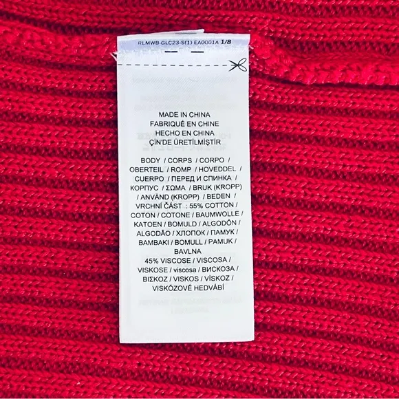 Lauren Ralph Lauren Black Label Sweater Cable Knit Long Sleeves Stretch …