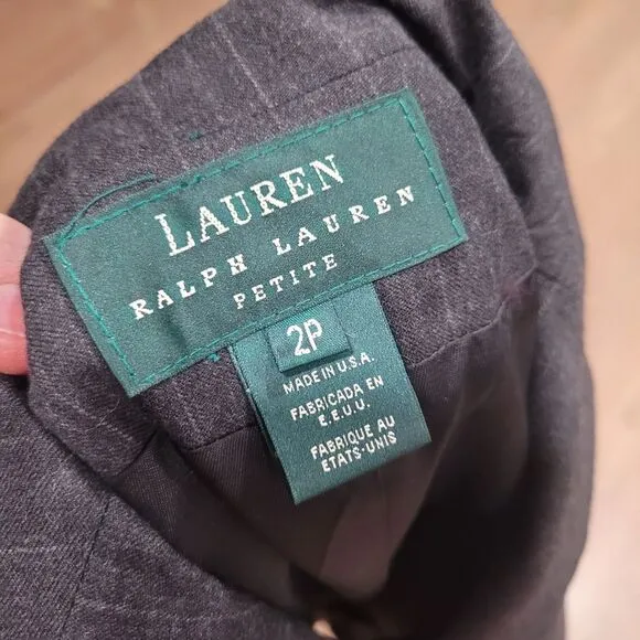 Lauren Ralph Lauren Santa Fe Gray Wool Blazer NWT