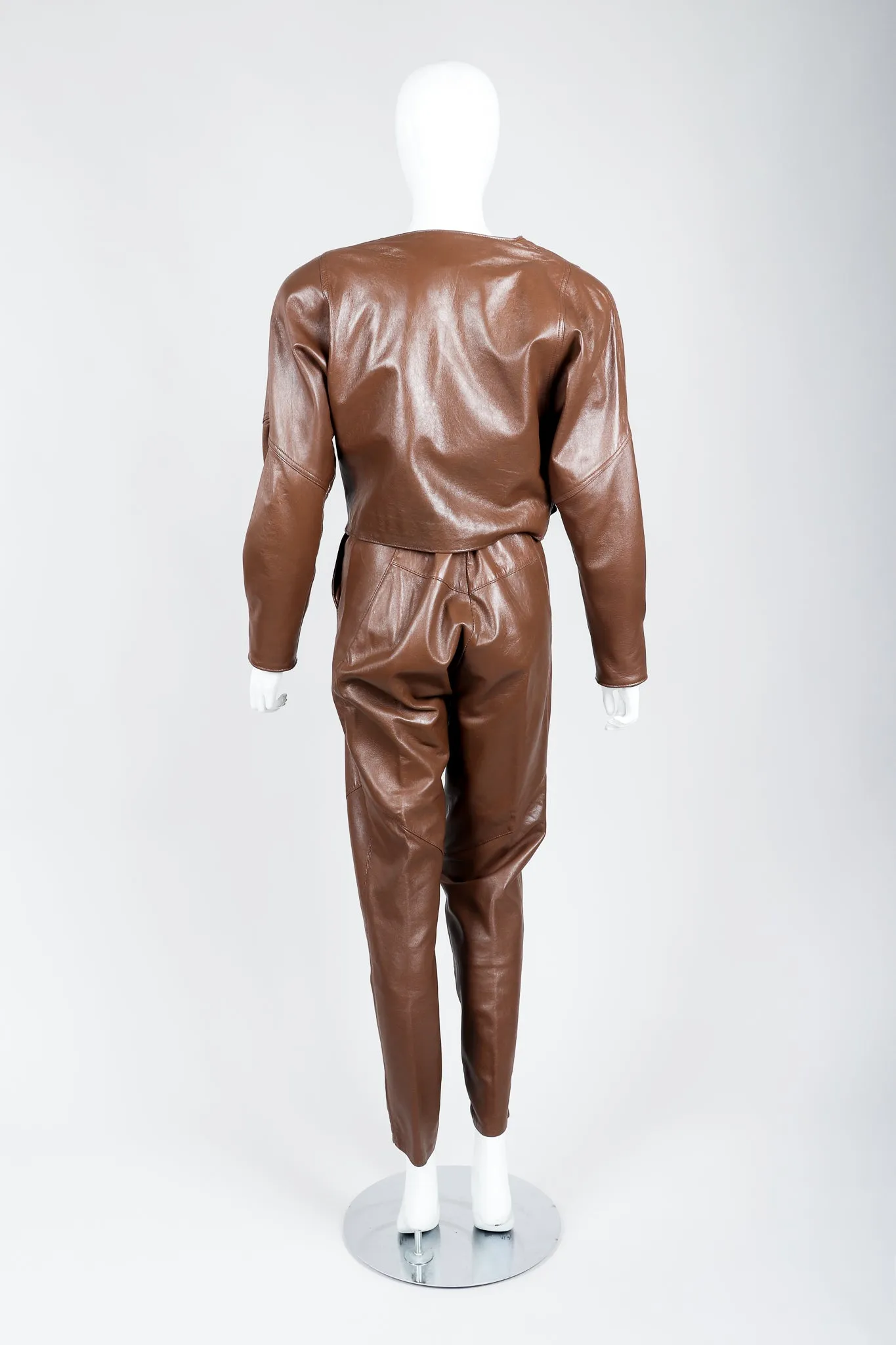 Leather Utility Jacket & Pant Set