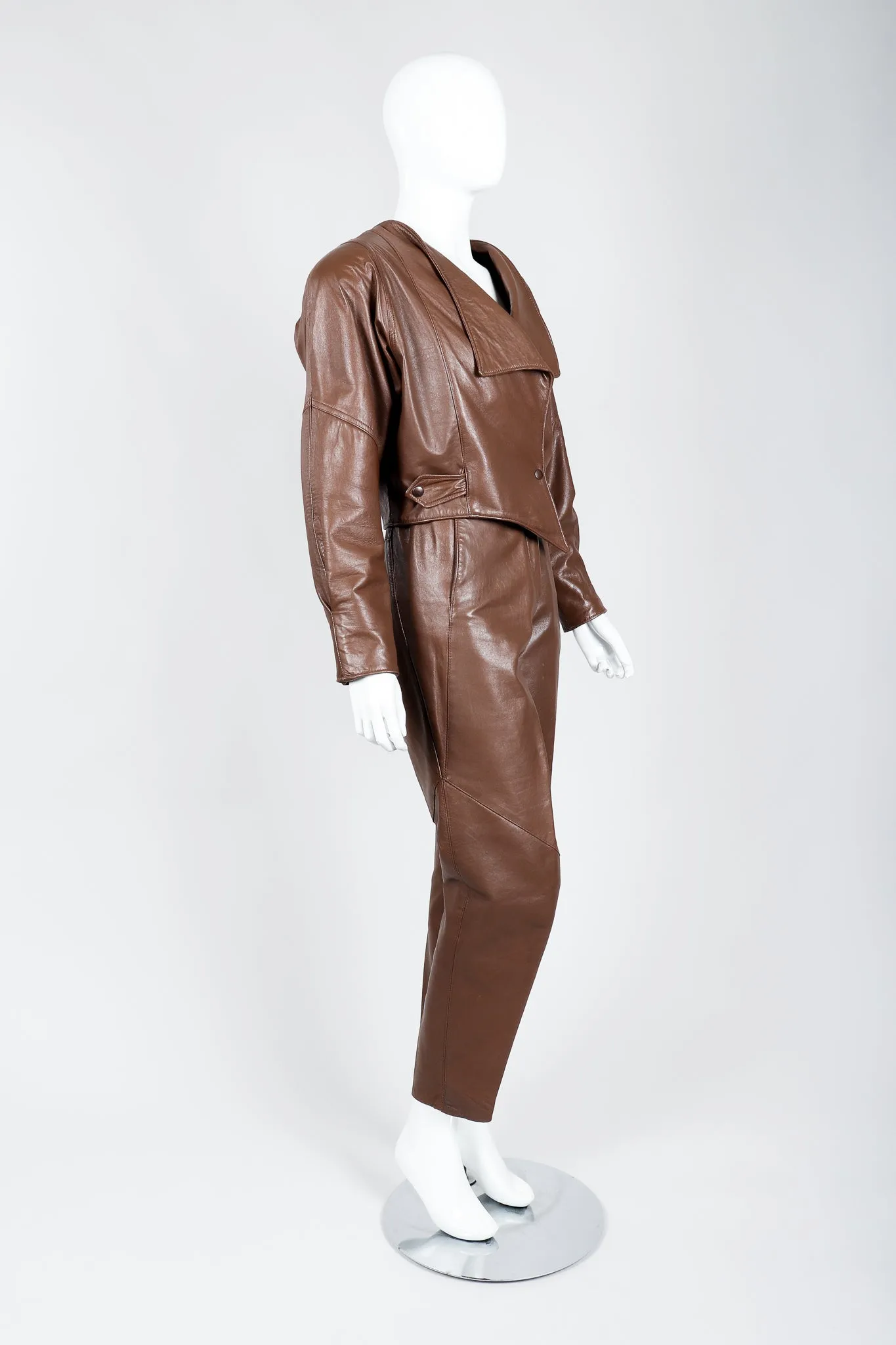 Leather Utility Jacket & Pant Set