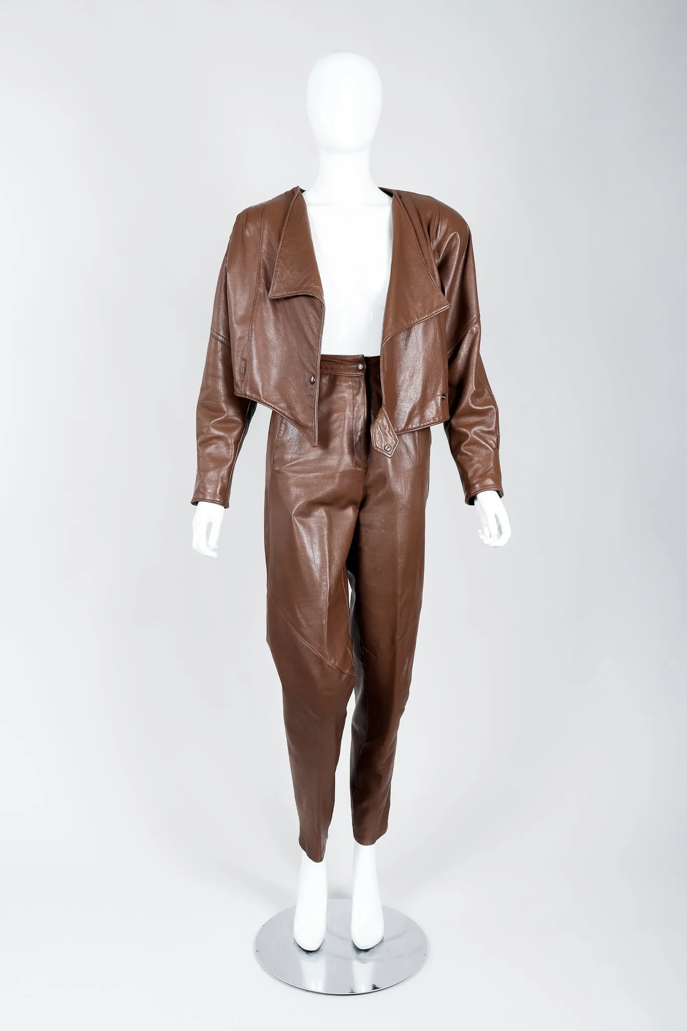 Leather Utility Jacket & Pant Set