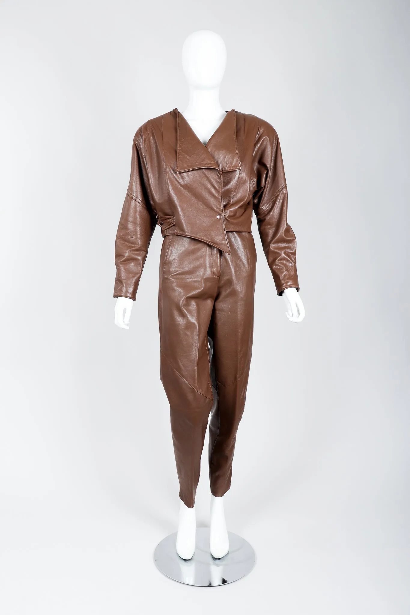 Leather Utility Jacket & Pant Set