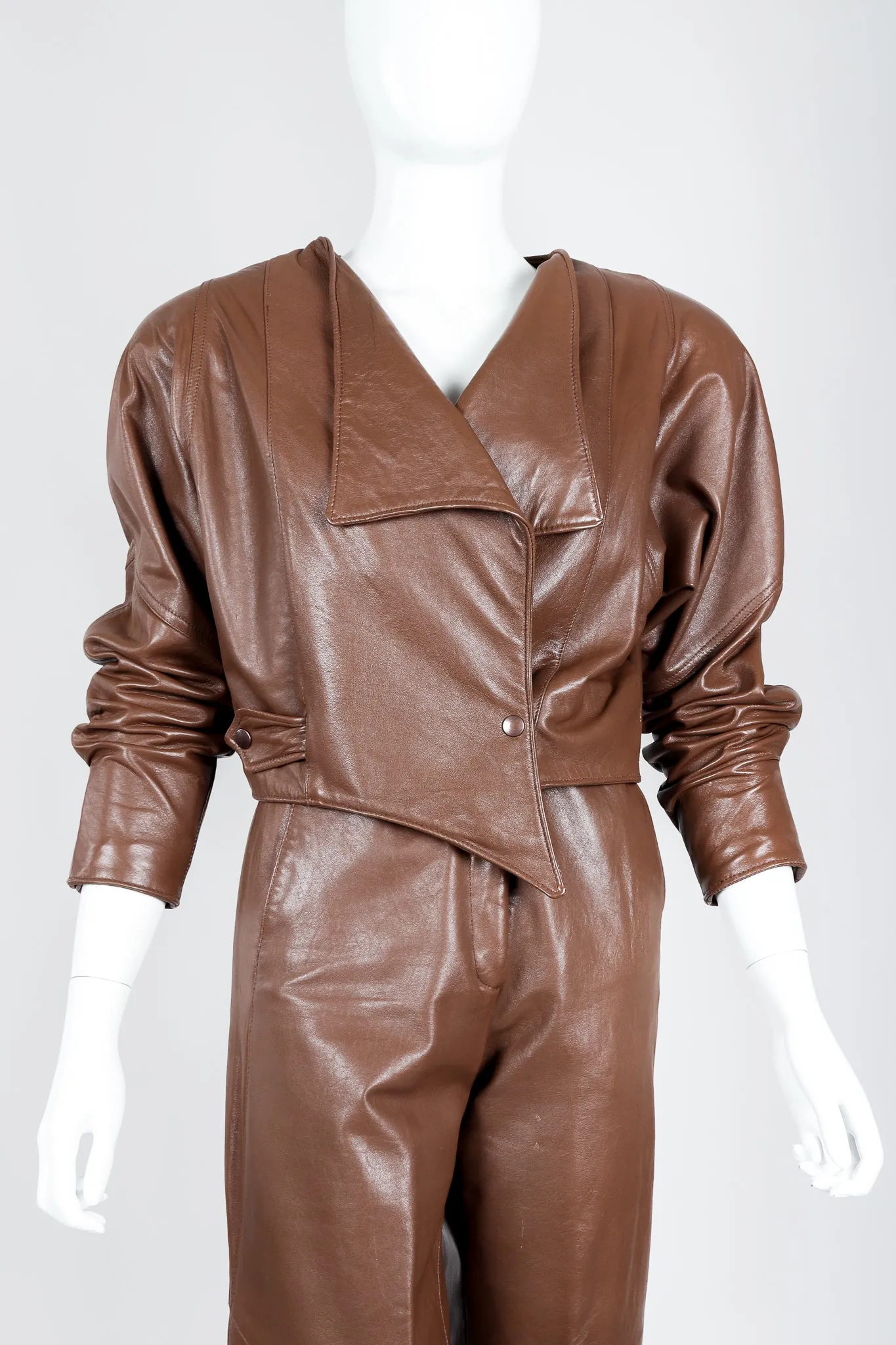 Leather Utility Jacket & Pant Set