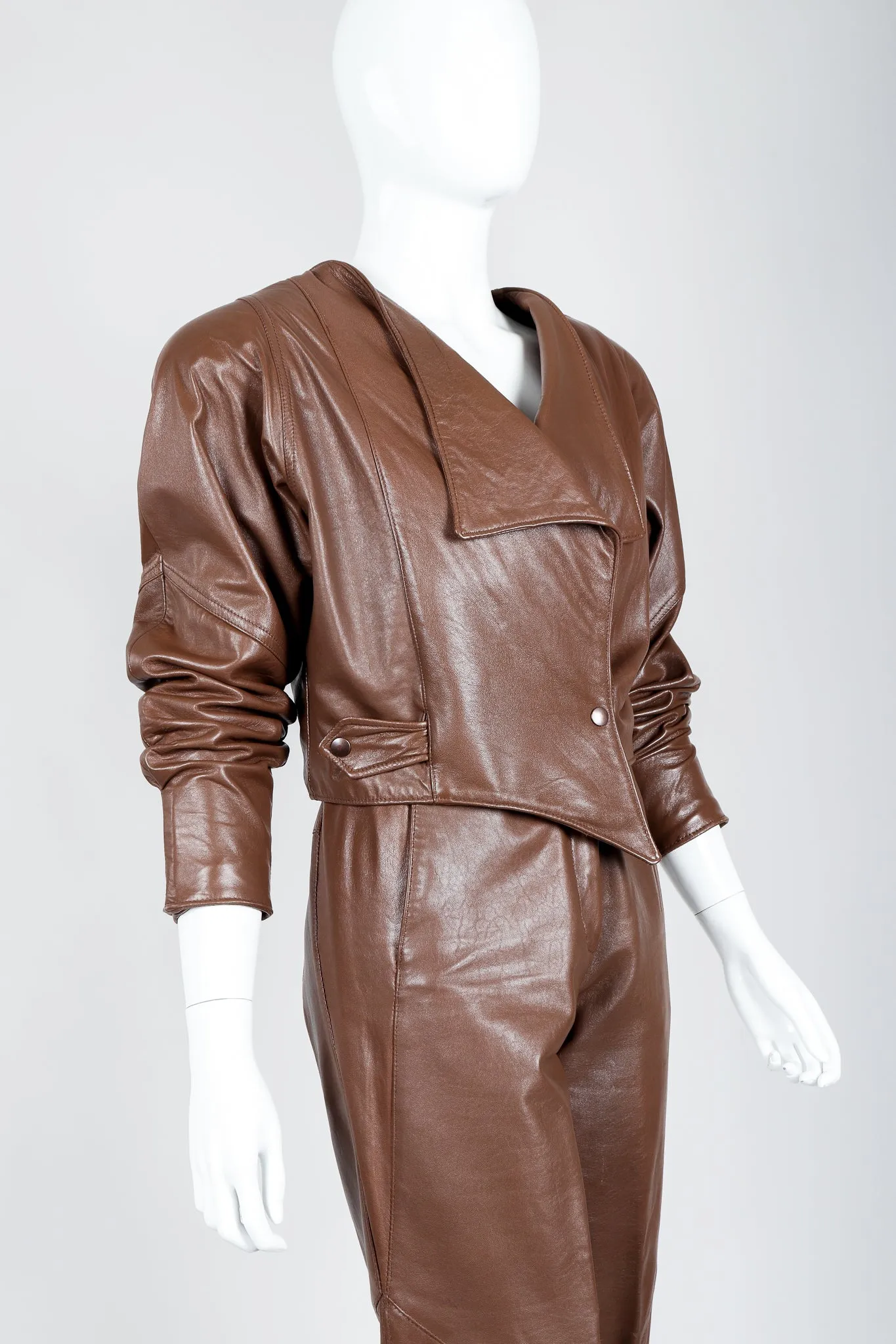 Leather Utility Jacket & Pant Set