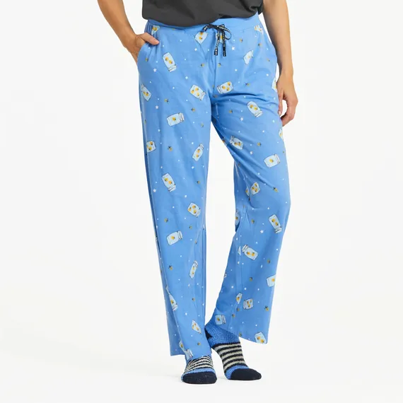 Life is Good Women's Firefly Jar Pattern Snuggle Up Sleep Pant