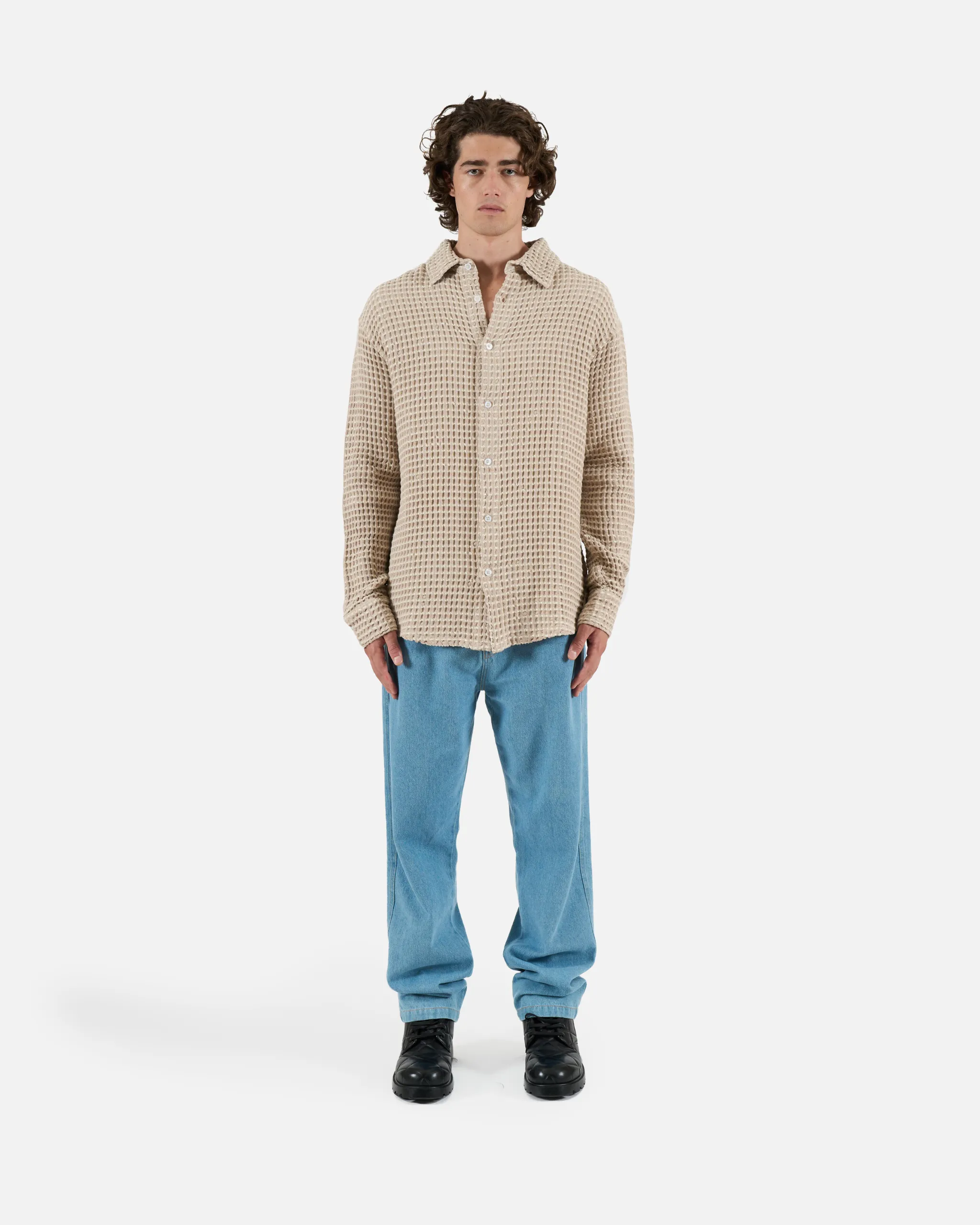 Linas Boxy Button Up