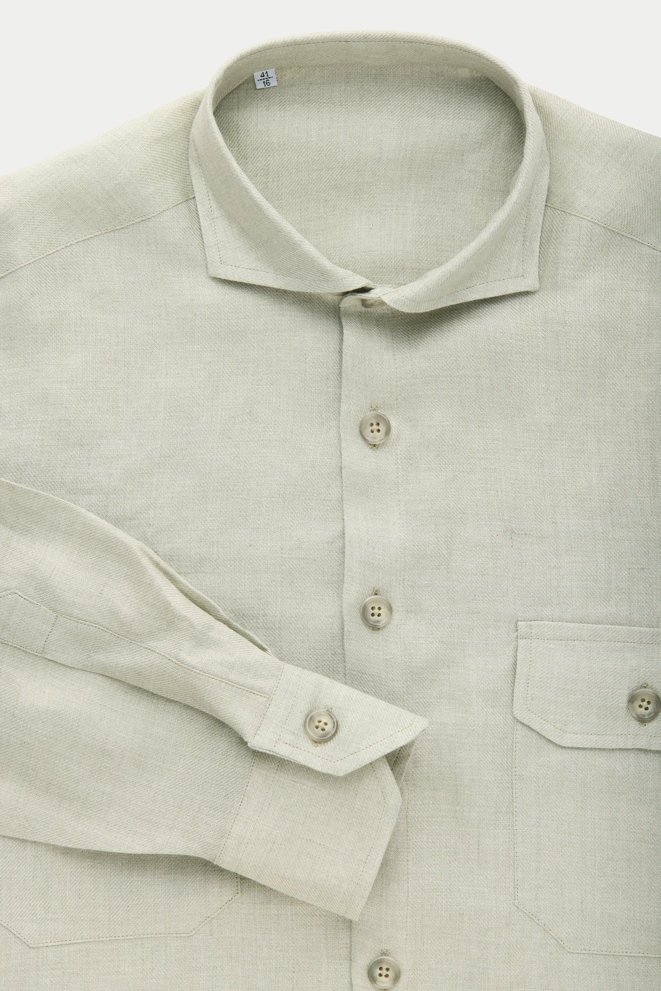 Linen Shirt Jacket Natural