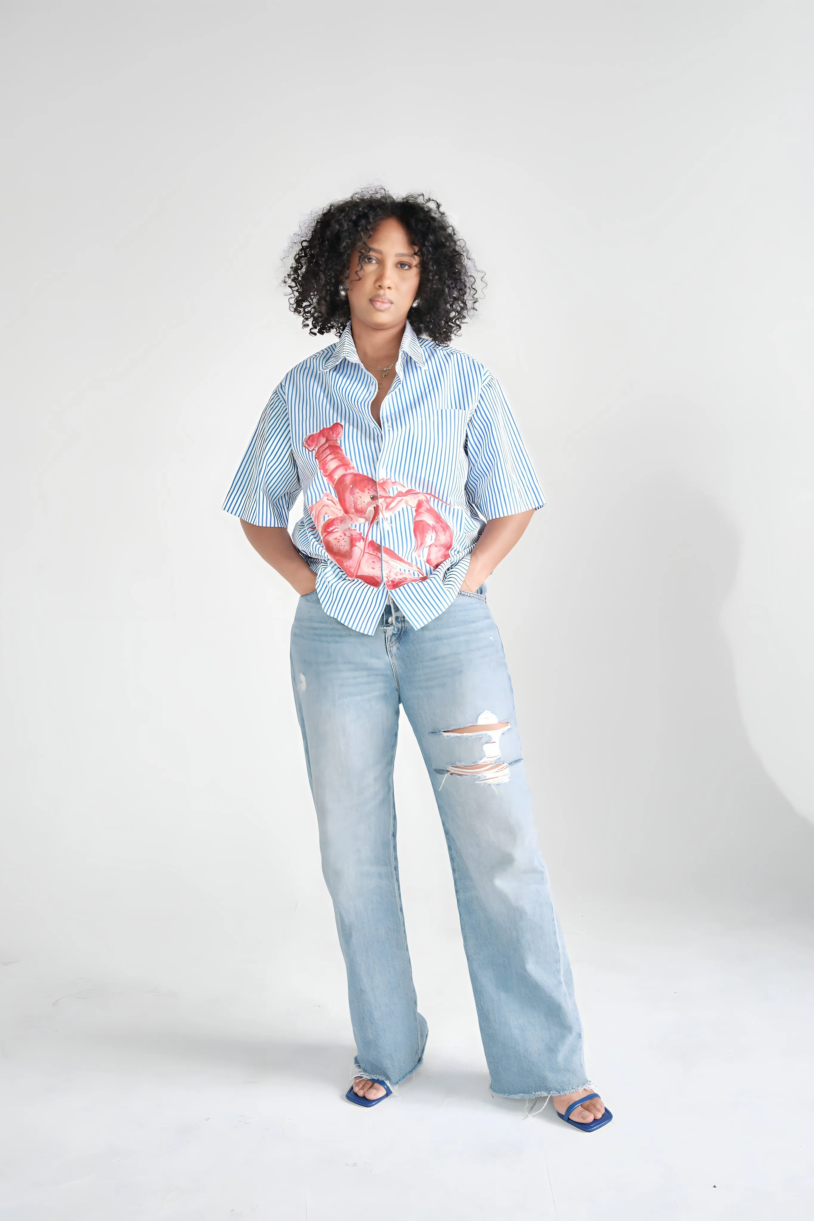 Lobster Button Up Shirt