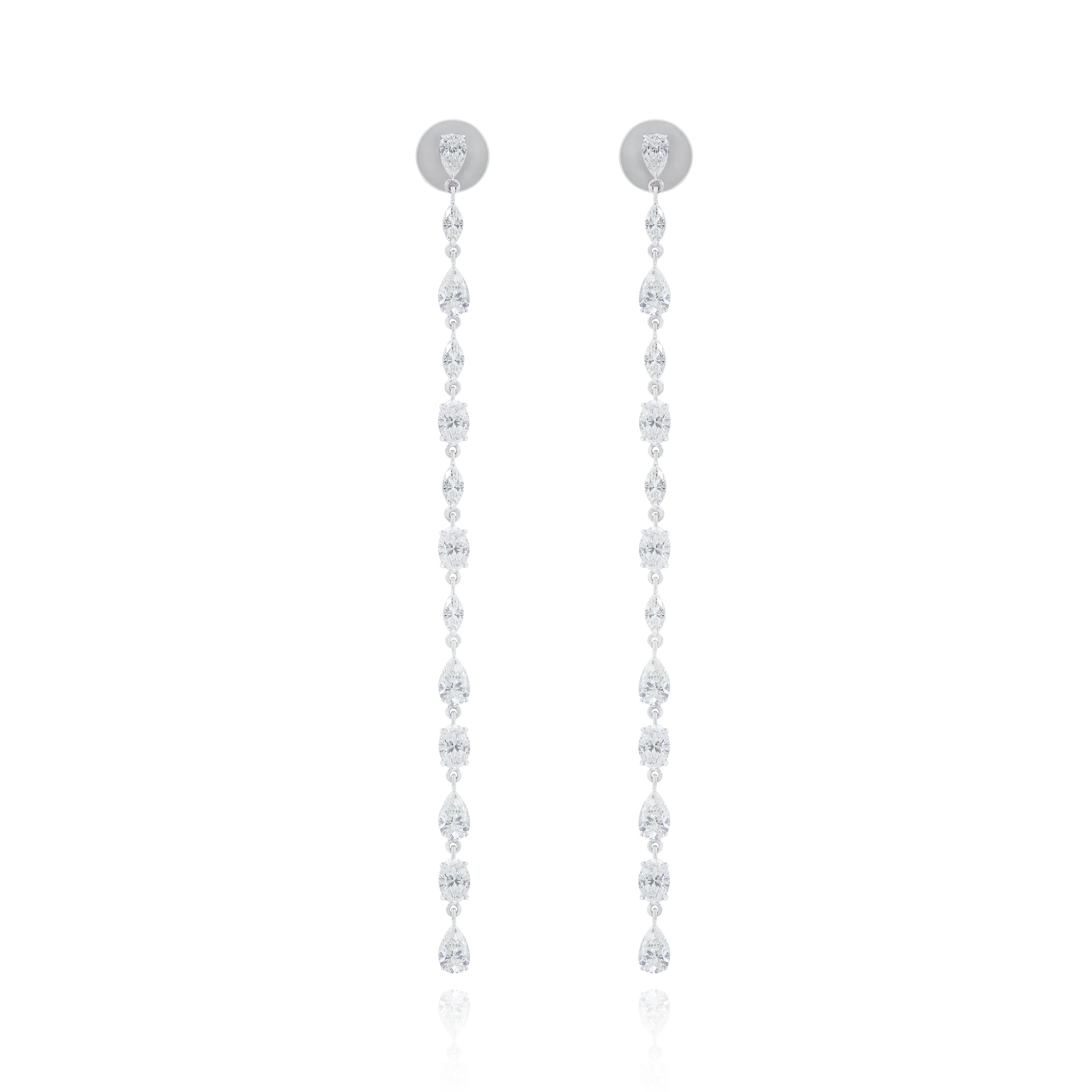 Lond diamond mix earrings