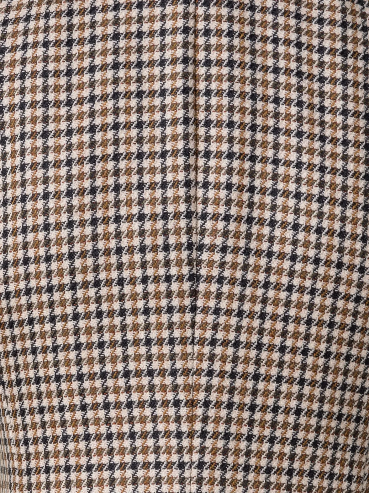 Long Virgin Wool Houndstooth Boyfriend Blazer