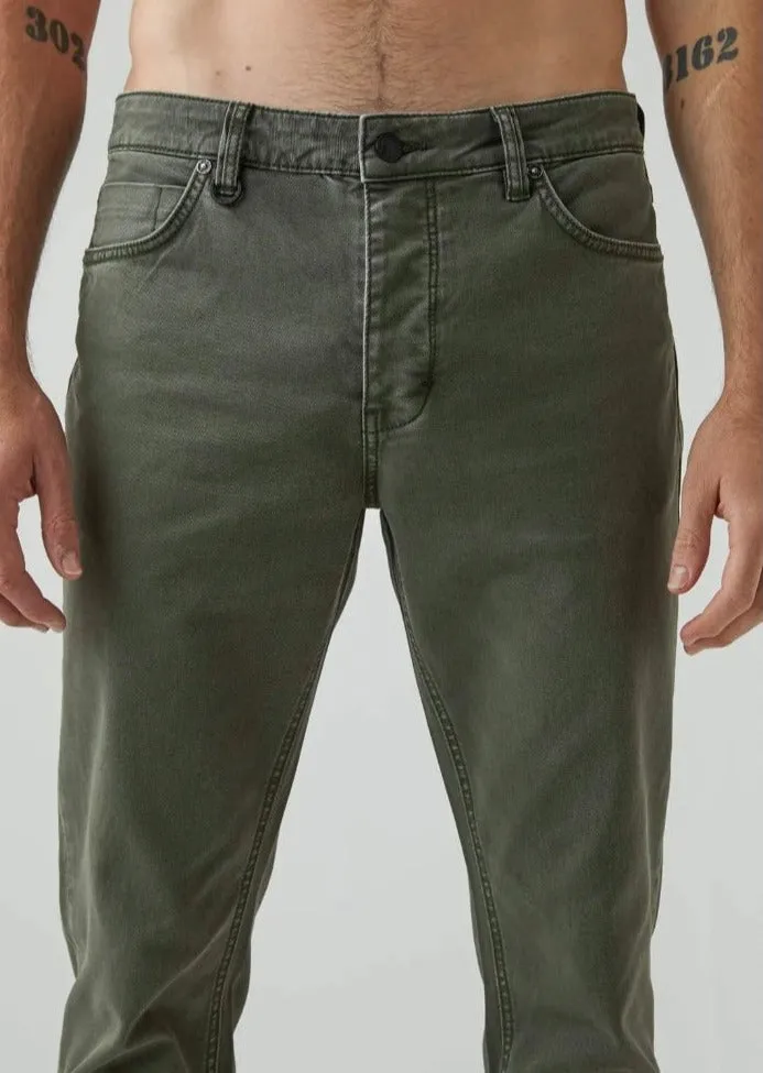LOU SLIM TWILL WASHED PINE