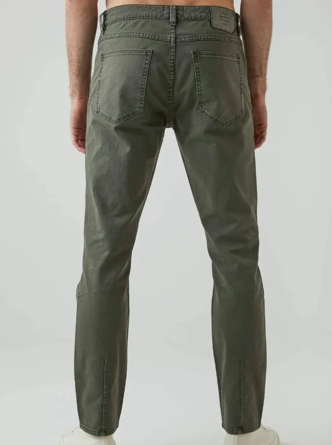 LOU SLIM TWILL WASHED PINE