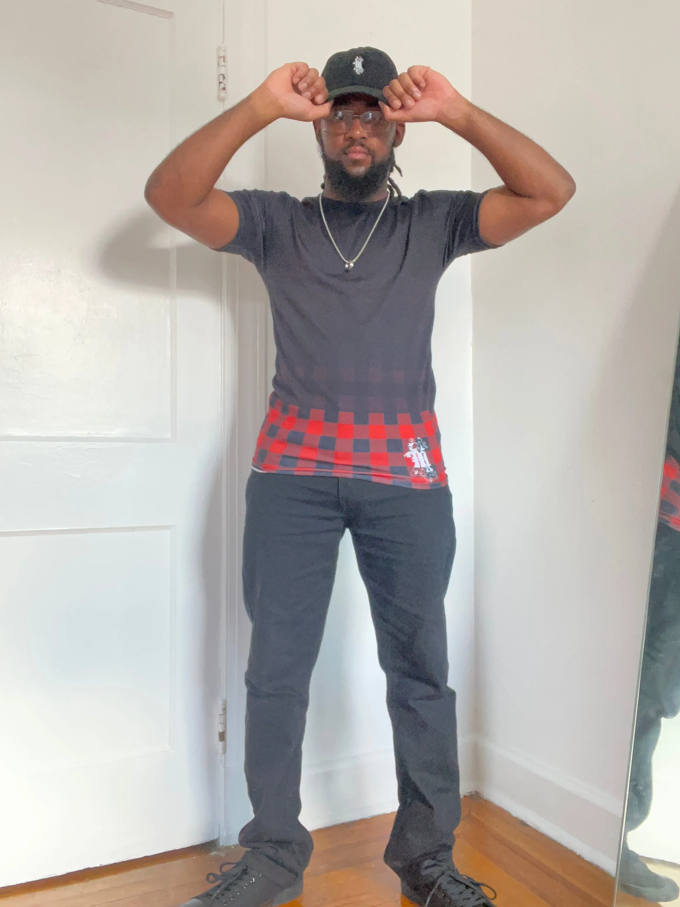 Maadish | Ombré Plaid T-shirt