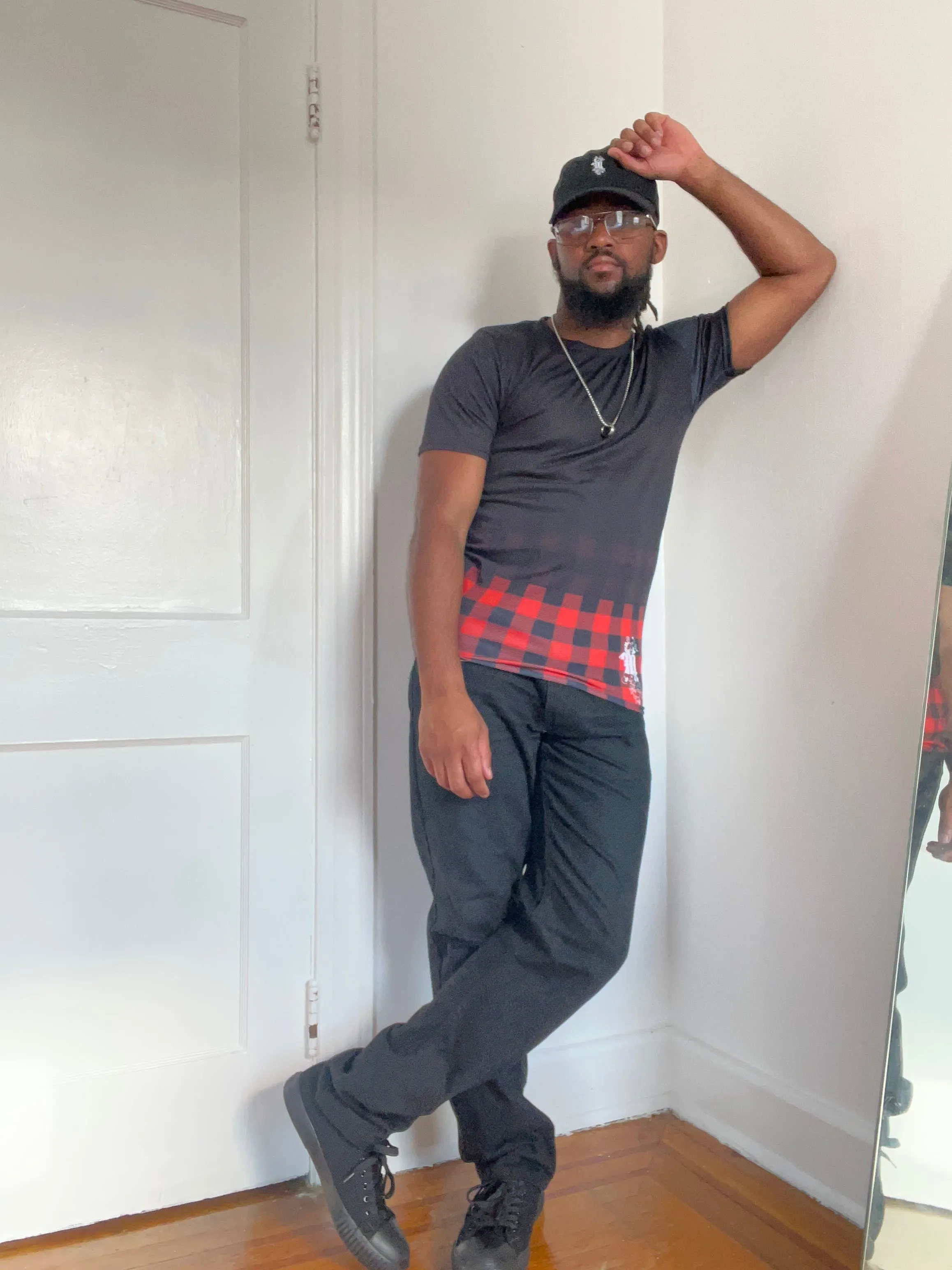 Maadish | Ombré Plaid T-shirt