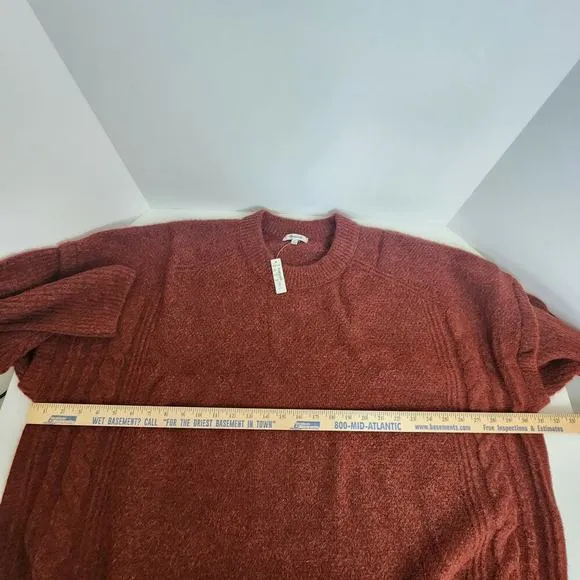 Madewell Cable Knit Havener Pullover Sweater Women's SZ 4X - NWT