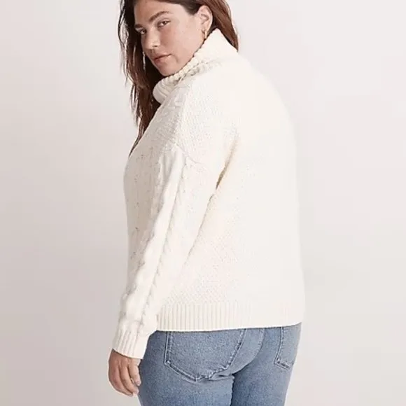 Madewell Cable Turtleneck Sweater 2X