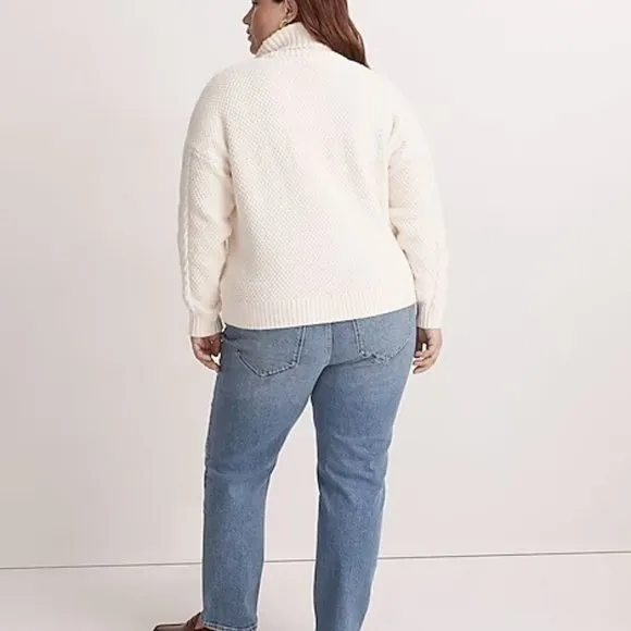 Madewell Cable Turtleneck Sweater 2X