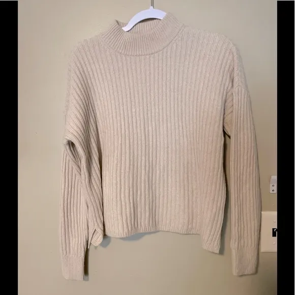 Madewell Cashmere And Wool Mockneck Sweater