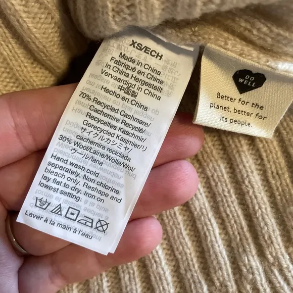 Madewell Cashmere And Wool Mockneck Sweater